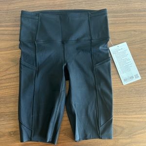 NWT Lululemon Fast and Free HR Bike Short 10"